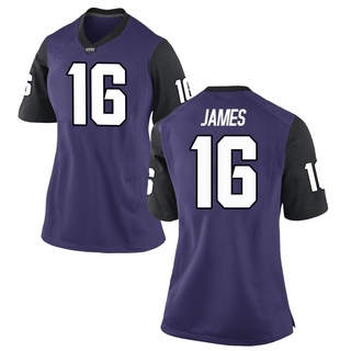 Braylon James Game Purple Women's TCU Horned Frogs Football Jersey