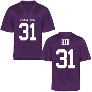 Carter Bir Replica Purple Men's TCU Horned Frogs Football Jersey