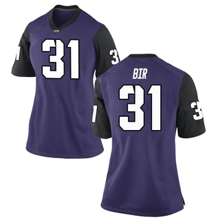 Carter Bir Replica Purple Women's TCU Horned Frogs Football Jersey