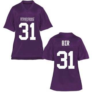 Carter Bir Replica Purple Women's TCU Horned Frogs Football Jersey