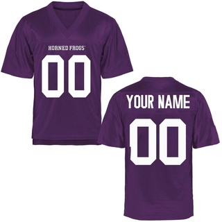Custom Game Purple Men's TCU Horned Frogs Football Jersey