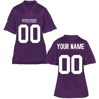 Custom Game Purple Women's TCU Horned Frogs Football Jersey
