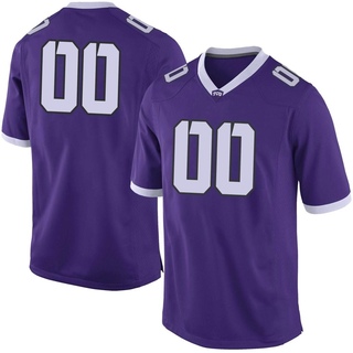 Custom Limited Purple Men's TCU Horned Frogs Football Jersey