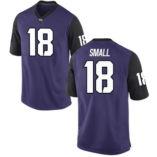 Ed Small Game Purple Men's TCU Horned Frogs Football Jersey