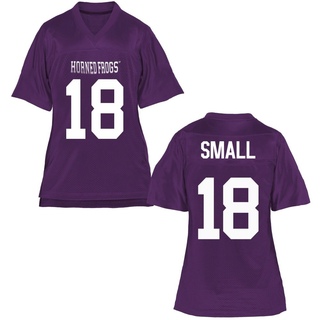 Ed Small Replica Purple Women's TCU Horned Frogs Football Jersey