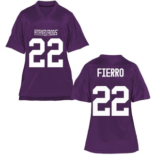 Fletcher Fierro Game Purple Women's TCU Horned Frogs Football Jersey