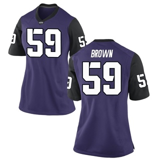 Tico Brown Replica Purple Women's TCU Horned Frogs Football Jersey