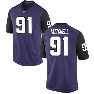 Tymon Mitchell Replica Purple Men's TCU Horned Frogs Football Jersey