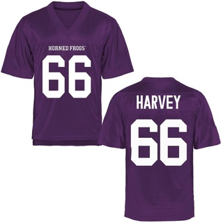 Wesley Harvey Replica Purple Men's TCU Horned Frogs Football Jersey
