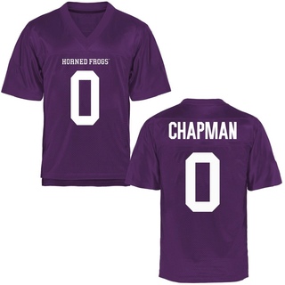 Zach Chapman Game Purple Men's TCU Horned Frogs Football Jersey