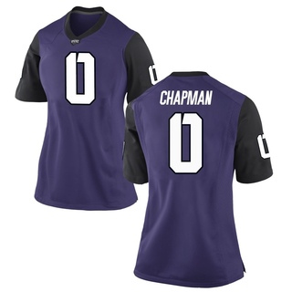 Zach Chapman Game Purple Women's TCU Horned Frogs Football Jersey