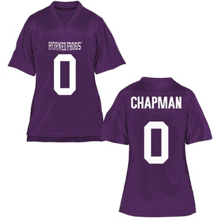 Zach Chapman Game Purple Women's TCU Horned Frogs Football Jersey