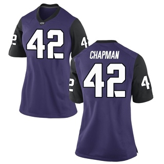 Zachary Chapman Replica Purple Women's TCU Horned Frogs Football Jersey