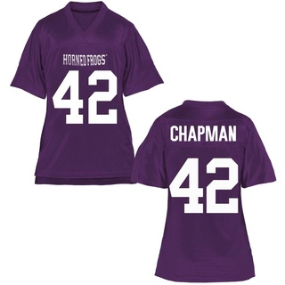 Zachary Chapman Replica Purple Women's TCU Horned Frogs Football Jersey
